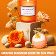 Load image into Gallery viewer, A Unique Gifts Packed with Love and Care: The gift box includes 7 delightful items: a 20-oz tumbler with a stainless steel straw for her daily hydration, an orange blossom-scented candle to create a calming ambiance, luxurious orange blossom bath salts, a fragrant floral bath bomb, a floral-scented soap, a elegant glass crown jewelry storage box, and a heartfelt card with dried flowers to express your love and appreciation.