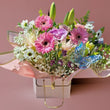 Load image into Gallery viewer, Discover a splendid collection of seasonal floral bouquets. Each unique arrangement is a stunning dichotomous mix of breathtaking color combinations. This incredibly beautiful and bountiful arrangement boasts a lush selection of fresh flowers, featuring the perfect hues and a delightful variety of blossoms. Flowers are not just a gift; they are the finest way to celebrate, brighten someone’s day, or express sentimental love and feelings.