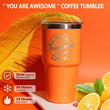 Load image into Gallery viewer, A Unique Gifts Packed with Love and Care: The gift box includes 7 delightful items: a 20-oz tumbler with a stainless steel straw for her daily hydration, an orange blossom-scented candle to create a calming ambiance, luxurious orange blossom bath salts, a fragrant floral bath bomb, a floral-scented soap, a elegant glass crown jewelry storage box, and a heartfelt card with dried flowers to express your love and appreciation.