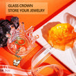 Load image into Gallery viewer, A Unique Gifts Packed with Love and Care: The gift box includes 7 delightful items: a 20-oz tumbler with a stainless steel straw for her daily hydration, an orange blossom-scented candle to create a calming ambiance, luxurious orange blossom bath salts, a fragrant floral bath bomb, a floral-scented soap, a elegant glass crown jewelry storage box, and a heartfelt card with dried flowers to express your love and appreciation.