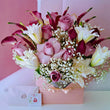 Load image into Gallery viewer, We specialize in floral arrangements, gift baskets, and custom gifts for all occasions, with same-day delivery seven days a week throughout Las Vegas and Henderson. Our services cover North Las Vegas, Henderson, Boulder City, and Las Vegas Strip Hotels. Gifts for any occasion include Birthday Gift Baskets, Anniversary Gift Baskets, Thank You Gift Baskets, and much more, such as vibrant roses, elegant . Fresh floral arrangement with roses and seasonal blooms, perfect for birthday and anniversary celebrations
