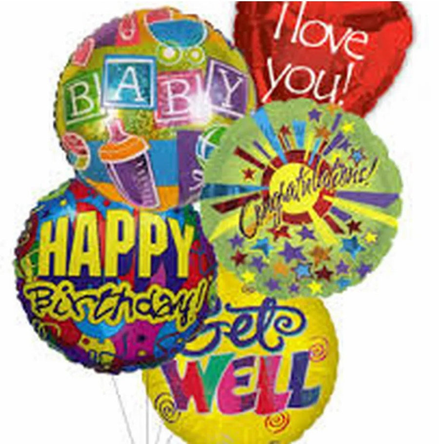 3 Mylar Balloons 18 inch