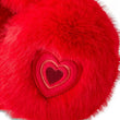 Load image into Gallery viewer, Red fluffy ball with a heart-shaped patch on a white background

