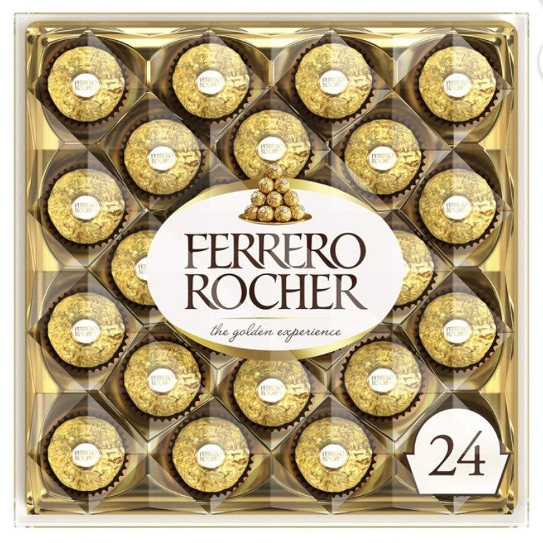 Ferrero Rocher Fine Hazelnut Chocolates 24 ct